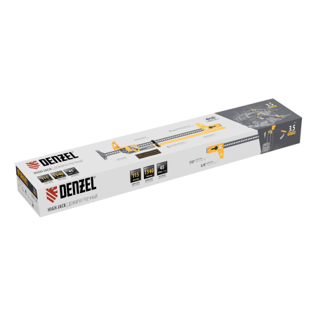 Домкрат реечный профессиональный DENZEL 3,5 т, 115-1340 мм, High Jack