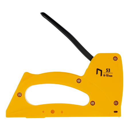 Степлер пластиковый DENZEL скобы в комплекте, тип 53, 6-10 мм