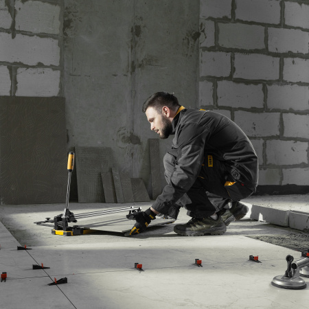 Плиткорез DENZEL 600х14мм, цельнометал. напр., каретка на подш., стальная станина, рукоятка-пенал