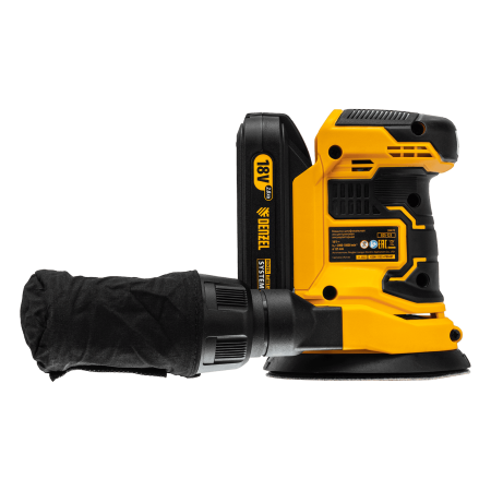 Машина шлифовальная эксцентриковая аккумуляторная DENZEL COS-125, 18В Li-Ion