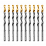 Сверло по металлу DENZEL 5 мм, HSS-Tin, Golden Tip, 10 шт.