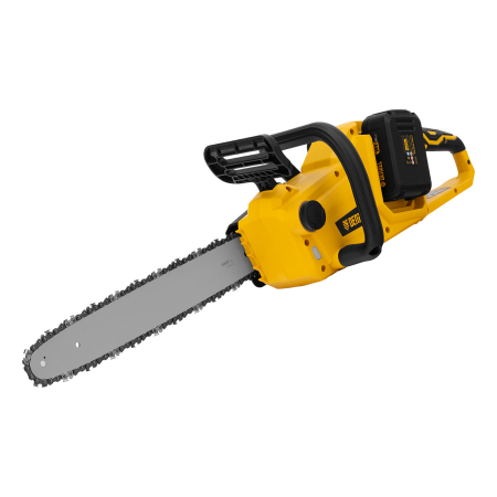 Аккумуляторная цепная пила DENZEL RCS400-36, Li-ion, 36 В, 4 Ач, шина 400 мм, бесщеточная
