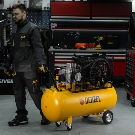 Компрессор воздушный DENZEL рем. привод BCV 5500-T/200, 5,5 кВт, 200 литров, 850 л/мин