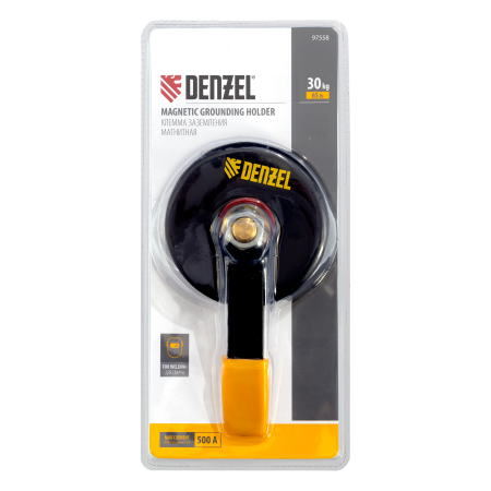Клемма заземления DENZEL магнитная для сварочных работ 65 LB