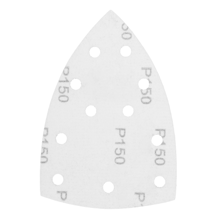 Треугольник абразивный на ворc. подложке под "липучку", перф., P 150, 150х150х100 мм, 5 шт. Denzel