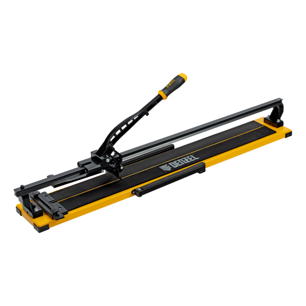 Плиткорез рельсовый DENZEL 1000х16мм, каретка на подш., стальная станина, усил. рукоятка-пенал