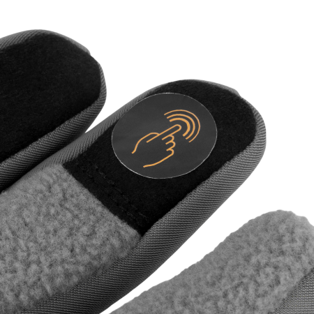 Перчатки универсальные DENZEL, искусственный мех, работа с сенсорным экраном, размер 8