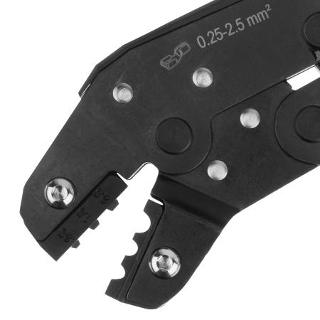 Клещи для обжима неизолированных наконечников DENZEL НК и НВ, разъемов РП, 0,25 - 2,5 мм2