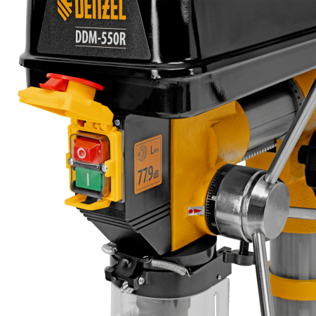 Станок сверлильный радиальный DENZEL DDM-550R, 550 Вт, 16 мм, 12 ск., настольный