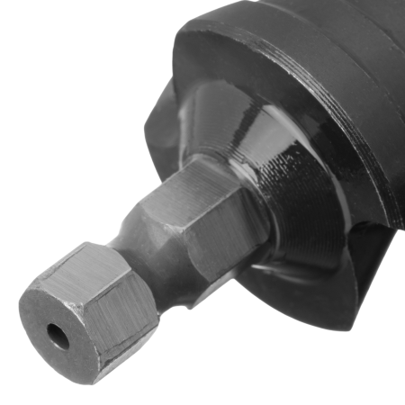 Сверло ступенчатое DENZEL, 4-6-8-10-12-14-16-18-20-22-24-26-28-30-32 мм, Р6М5, 6-гр. хвостовик