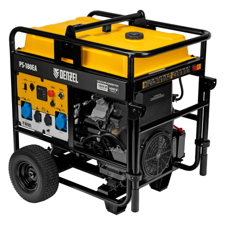 Генератор бензиновый DENZEL PS-180EA, 18 кВт,230 В, 65л, разъем ATS,эл.старт