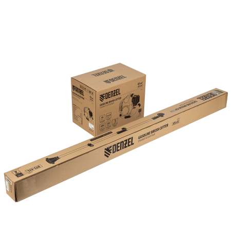 Триммер бензиновый DENZEL DTS-43S, 43 см3, разъемная штанга, состоит из 2 частей