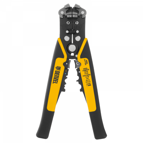 Щипцы для зачистки электропроводов DENZEL 0,2-6 мм2, функция обрезания проводов