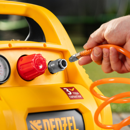 Компрессор воздушный DENZEL РС 1/6-180, 1.1 кВт, 180 л/мин, 6 л