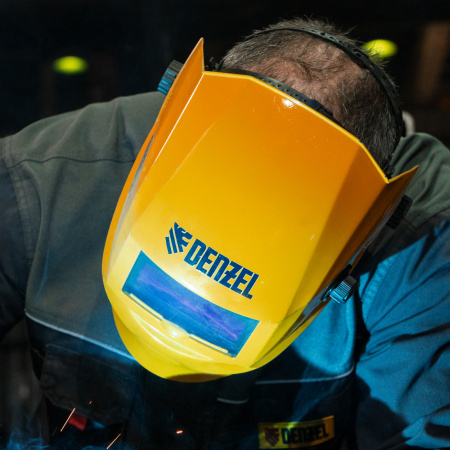 Щиток защитный лицевой DENZEL (маска сварщика) F6, см. окно 93х43, Real Color, DIN4/5-8/9-13