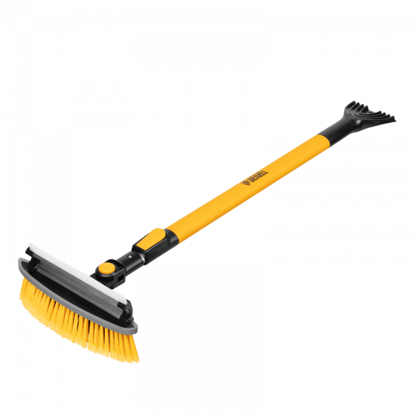 Щетка-сметка со скребком DENZEL телескоп, поворотная голова, водосгон 950-1320 мм Щетка-сметка со скребком DENZEL телескоп, поворотная голова, водосгон 950-1320 мм
