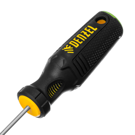 Отвертка DENZEL PZ0x75 мм, S2, 3к рукоятка