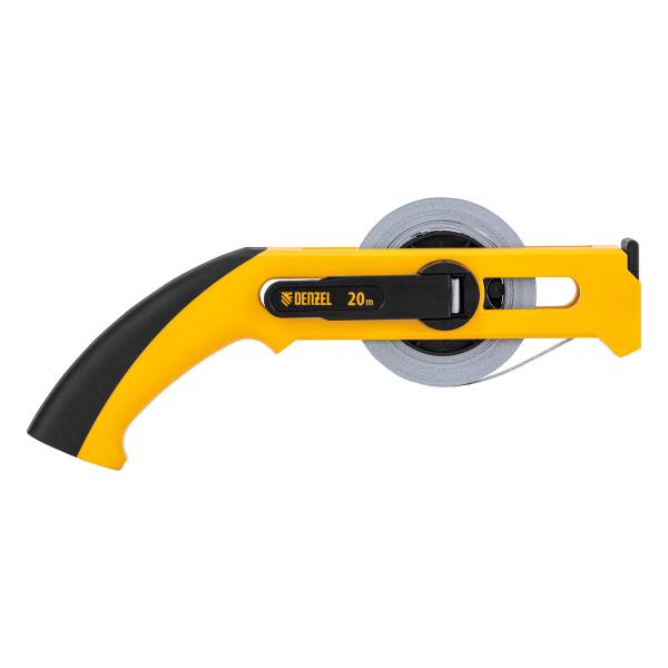Рулетка геодезическая DENZEL 20 м х 13 мм, открытый корпус, металлическая лента