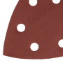 Треугольник абразивный на ворc. подложке под "липучку", перф., P 600, 150х150х100 мм, 5 шт. Denzel