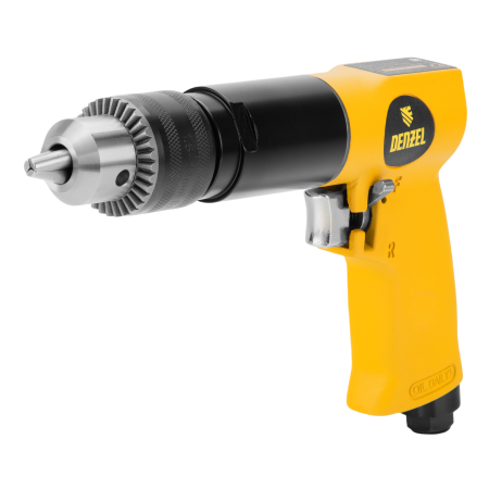 Дрель пневматическая DENZEL PD500, 500 об/мин, 114 л/мин, 13 мм