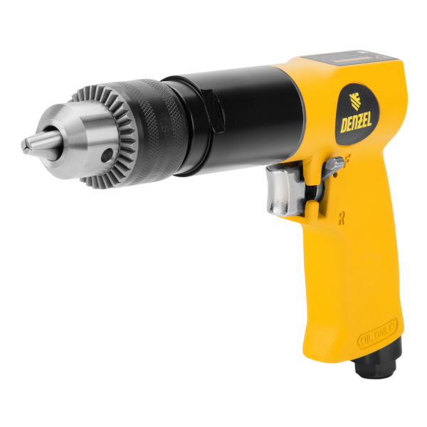Дрель пневматическая DENZEL PD500, 500 об/мин, 114 л/мин, 13 мм