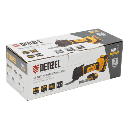 Инструмент многофункциональный аккумуляторный DENZEL CMTH-20, Li-Ion, 20 В