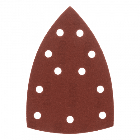 Треугольник абразивный на ворc. подложке под "липучку", перф., P 180, 150х150х100 мм, 5 шт. Denzel