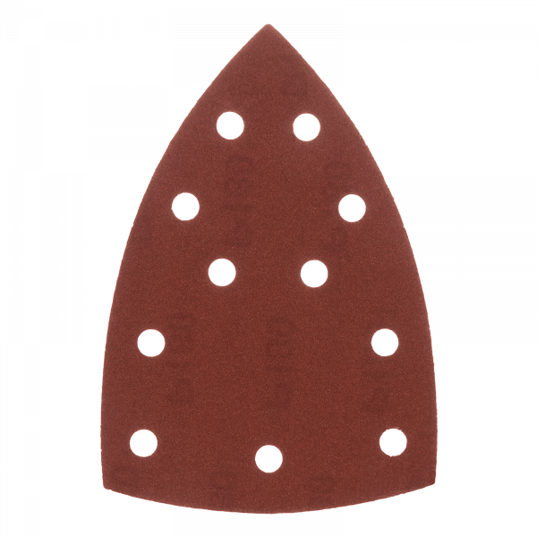 Треугольник абразивный на ворc. подложке под "липучку", перф., P 180, 150х150х100 мм, 5 шт. Denzel