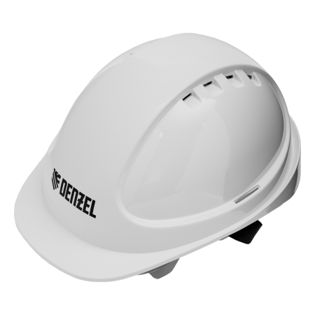 Каска защитная DENZEL ударопр.«Форвард» (К-05),ABS/PC,комплект со встроен.очк.ОЧК-05 Форвард, белая