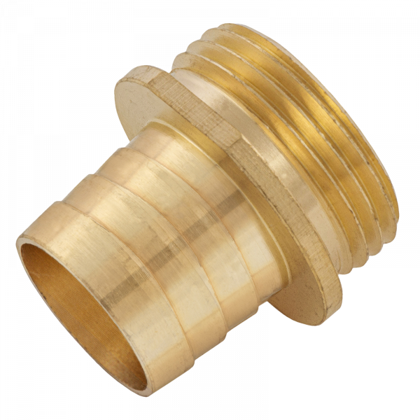 Штуцер для шланга DENZEL 97271, 1 дюйм, с наружной резьбой G1