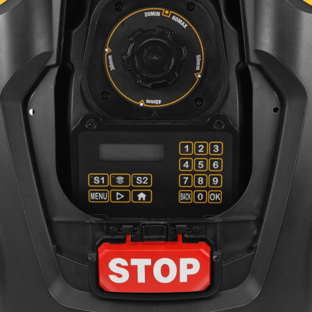 Робот-газонокосилка DENZEL Grass Master 1000  1000м2, 3Ач, 28V, LCD дисплей, Wi-Fi