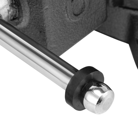 Тиски слесарные DENZEL BVH-150, 150 мм, поворотные, стальная направляющая, с наковальней