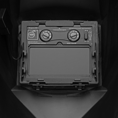 Щиток защитный лицевой DENZEL (маска сварщика) F6, см. окно 93х43, Real Color, DIN4/5-8/9-13