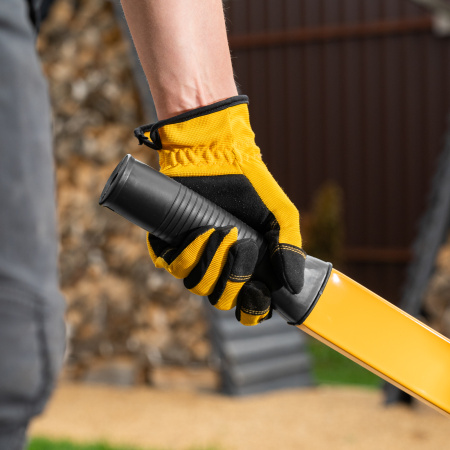 Тачка садовая DENZEL 68999, грузоподъемность 230 кг, 140 л, усиленная