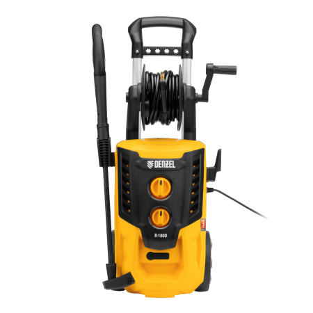 Моечная машина высокого давления DENZEL R-180D, 2200 Вт, 180 бар, 380 л/ч, с барабаном