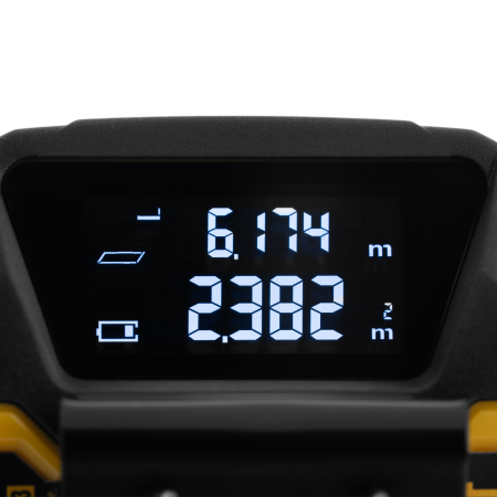 Лазерный дальномер с рулеткой LT-40 DENZEL 5м x 19 мм, дальномер 40м, автомат. фиксация