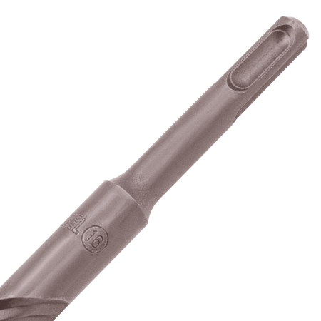 Бур по бетону DENZEL 705039, 16 x 310 мм, двойная спираль, три пылеотводящие кромки