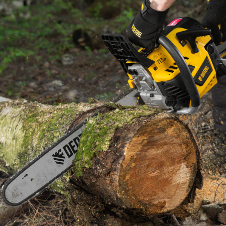 Пила цепная бензиновая DENZEL DS-5820, шина 50 см, 58 см3, 3.6 л.с, шаг 0,325, 76 звеньев