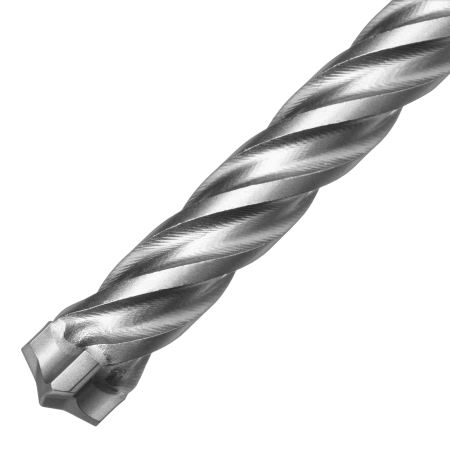 Бур по бетону DENZEL, цельная крестовая пластина, 12x315 мм, SDS PLUS