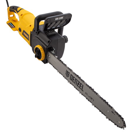 Пила цепная электрическая DENZEL EDS-2200, 2.2 кВт, шина 45 см, шаг 3/8, 62 звена
