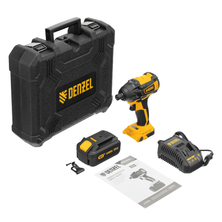 Винтоверт ударный аккумуляторный бесщеточный DENZEL CID-IB-200 18В Li-Ion