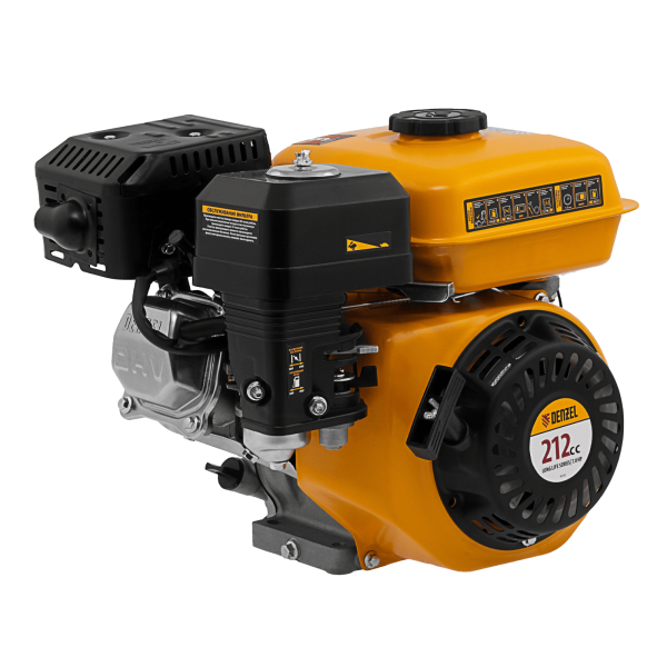Двигатель бензиновый RX-17S, 7 л.с., 212 см3, горизонтальный вал шлиц 25 мм Denzel