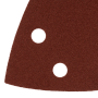Треугольник абразивный на ворc. подложке под "липучку", перф., P 150, 150х150х100 мм, 5 шт. Denzel