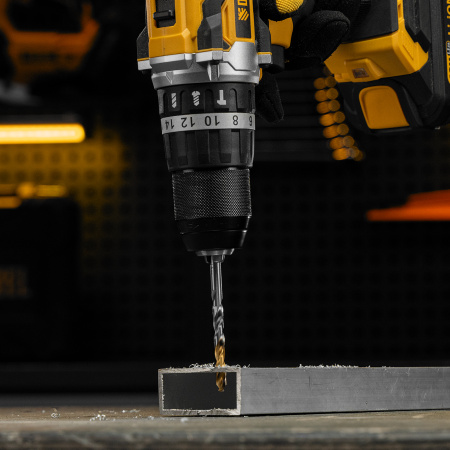 Сверло спиральное по металлу DENZEL 6 x 93 мм, Р6М5, Golden Tip