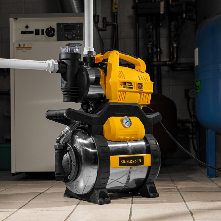 Насосная станция DENZEL X-PRO PSХ950X, 950 Вт, 3300 л/ч, ресивер 24 л, высота подъема 38 м