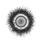 Щетка для дрели DENZEL, 75 мм, Чашка, со шпилькой, нержавеющая витая проволока