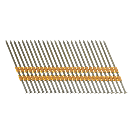 Гвозди DENZEL для пнев. нейлера (крашен.), длина - 90 мм, диам. - 3,05 мм, 2000 шт.