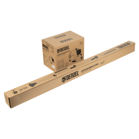 Триммер бензиновый DENZEL DTS-33S, 33 см3, разъемная штанга, состоит из 2 частей