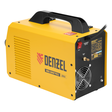 Аппарат инвертор. полуавтомат. cварки DENZEL IMIG-200SP Pulse, 200 А, ПВ 60%, катушка 5 кг Аппарат инвертор. полуавтомат. cварки DENZEL IMIG-200SP Pulse, 200 А, ПВ 60%, катушка 5 кг