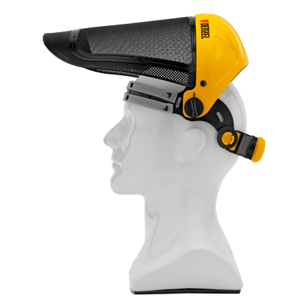 Щиток защитный лицевой с сеткой DENZEL "СВОНА" НС-01 "ЛЮКС", плавная регулировка храповик